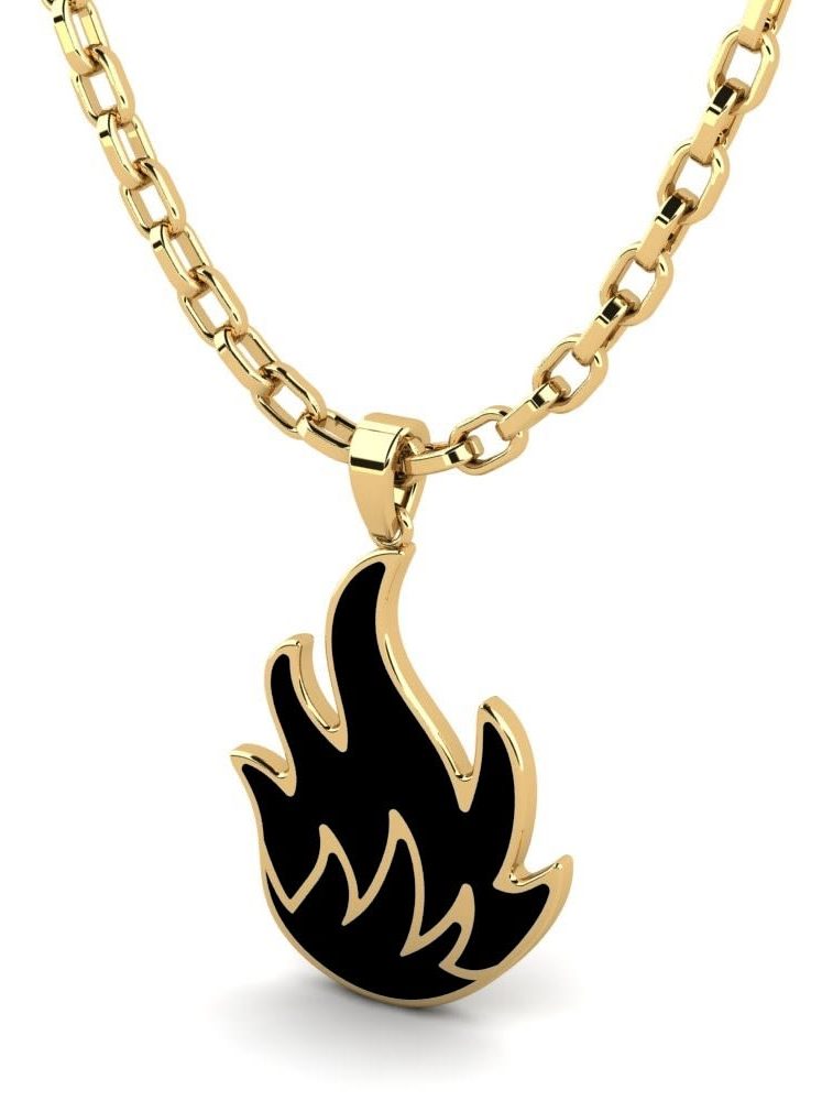 valentines gifts for him fire necklace